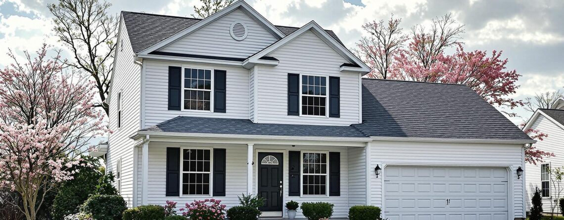 Professional siding contractor installing vinyl siding on a house in Toledo Ohio