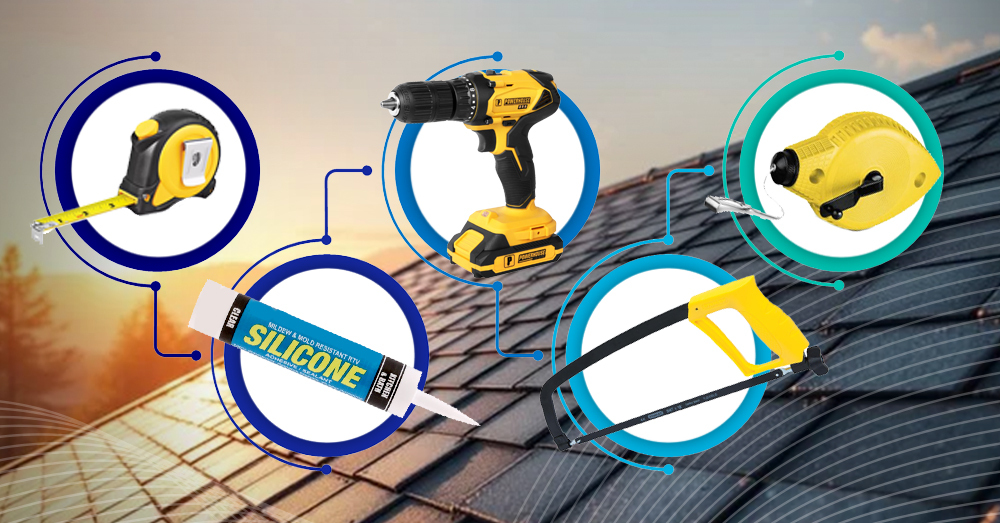 Tools & Materials to install gutters