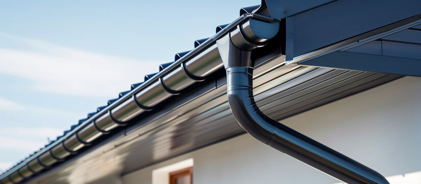 Seamless gutters on a home in Toledo with a smooth, leak-free design.