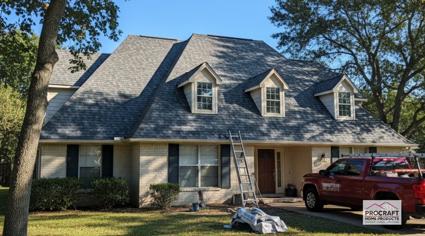 Asphalt shingle roof installation on a home in Leipsic OH