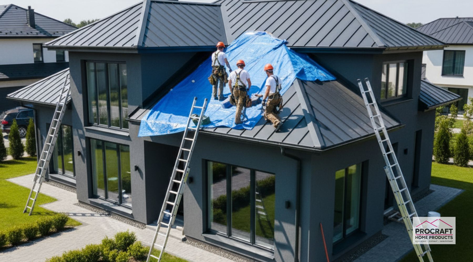 Emergency roof leak repair service in Sand Creek MI home