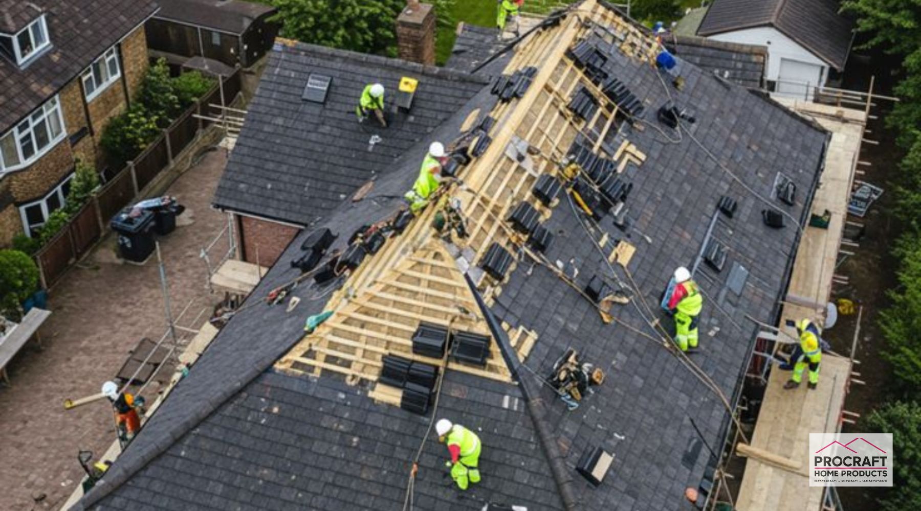 Emergency roofing services in Luckey, OH fixing a home roof