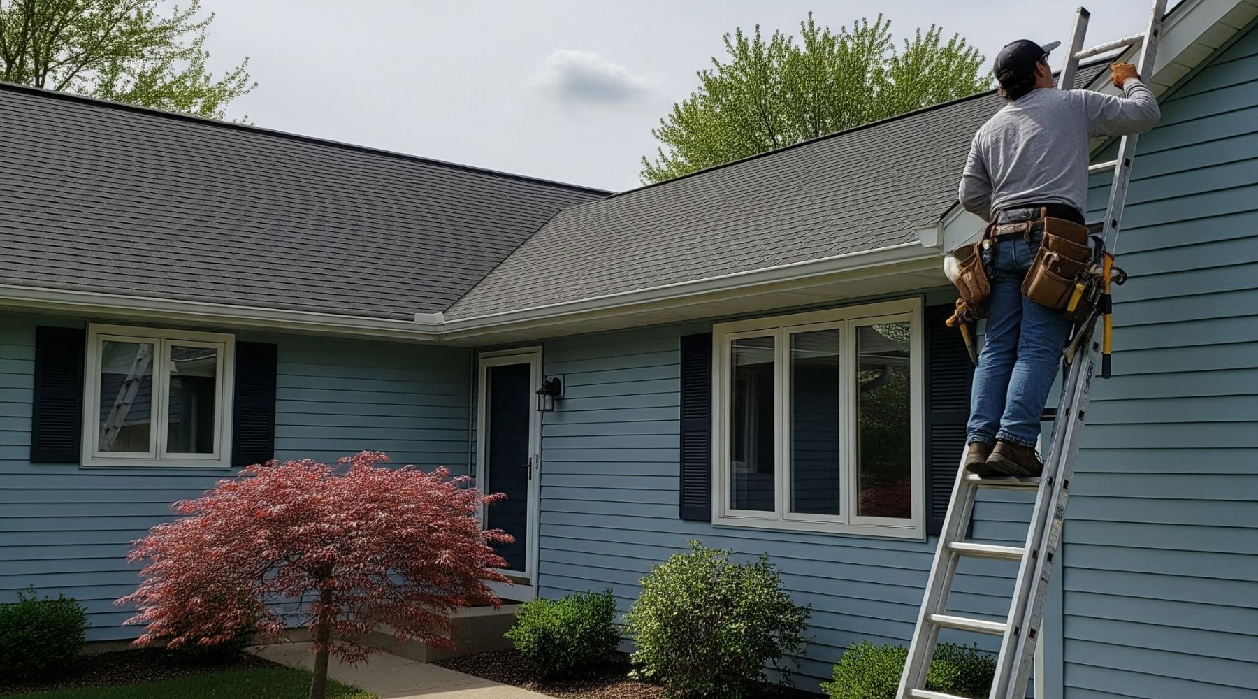 Gutter installation and repair in Clinton MI home