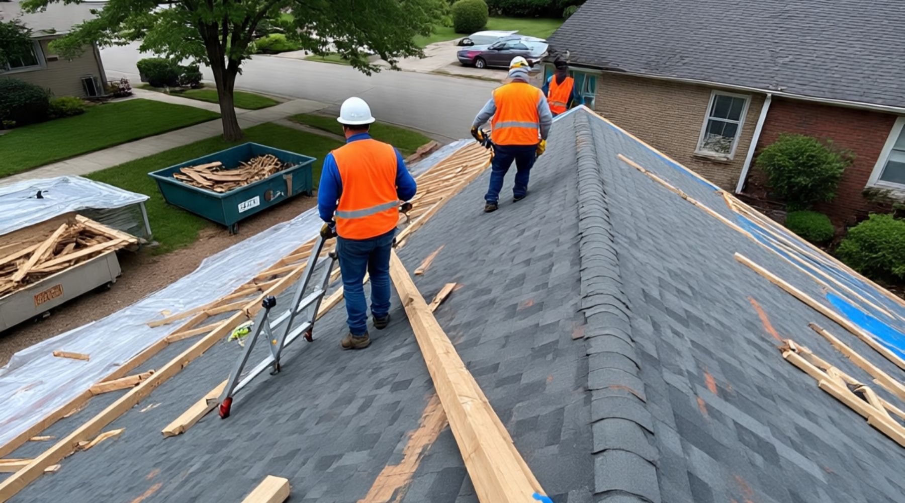 New roof installation on a residential home in Clay Center OH
