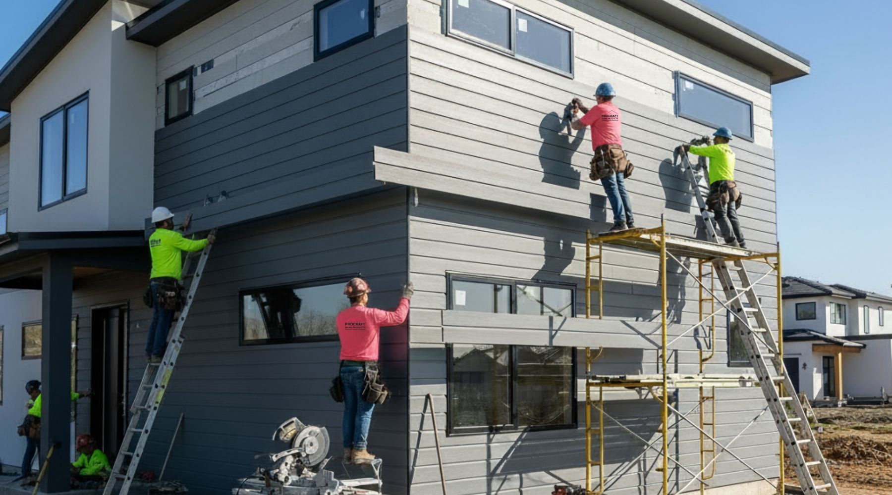 New vinyl siding installation on a home in Florida, OH