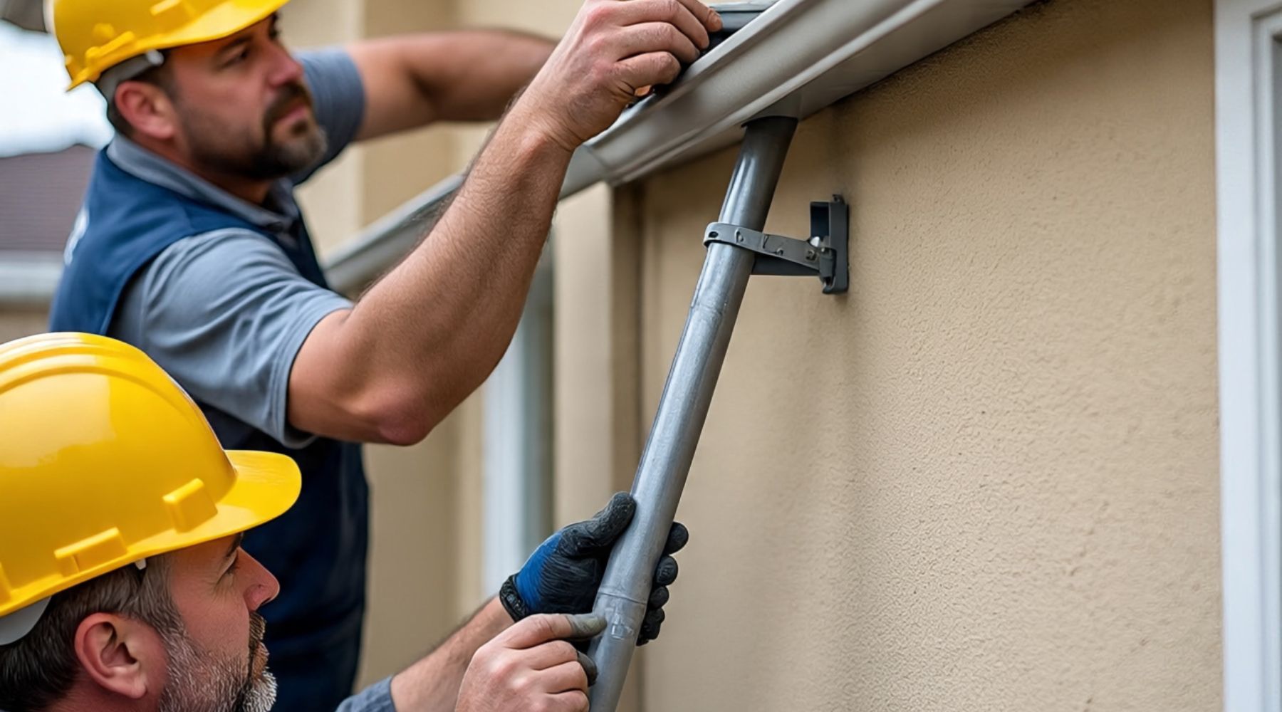 Seamless gutter installation on a home in Elmore, OH
