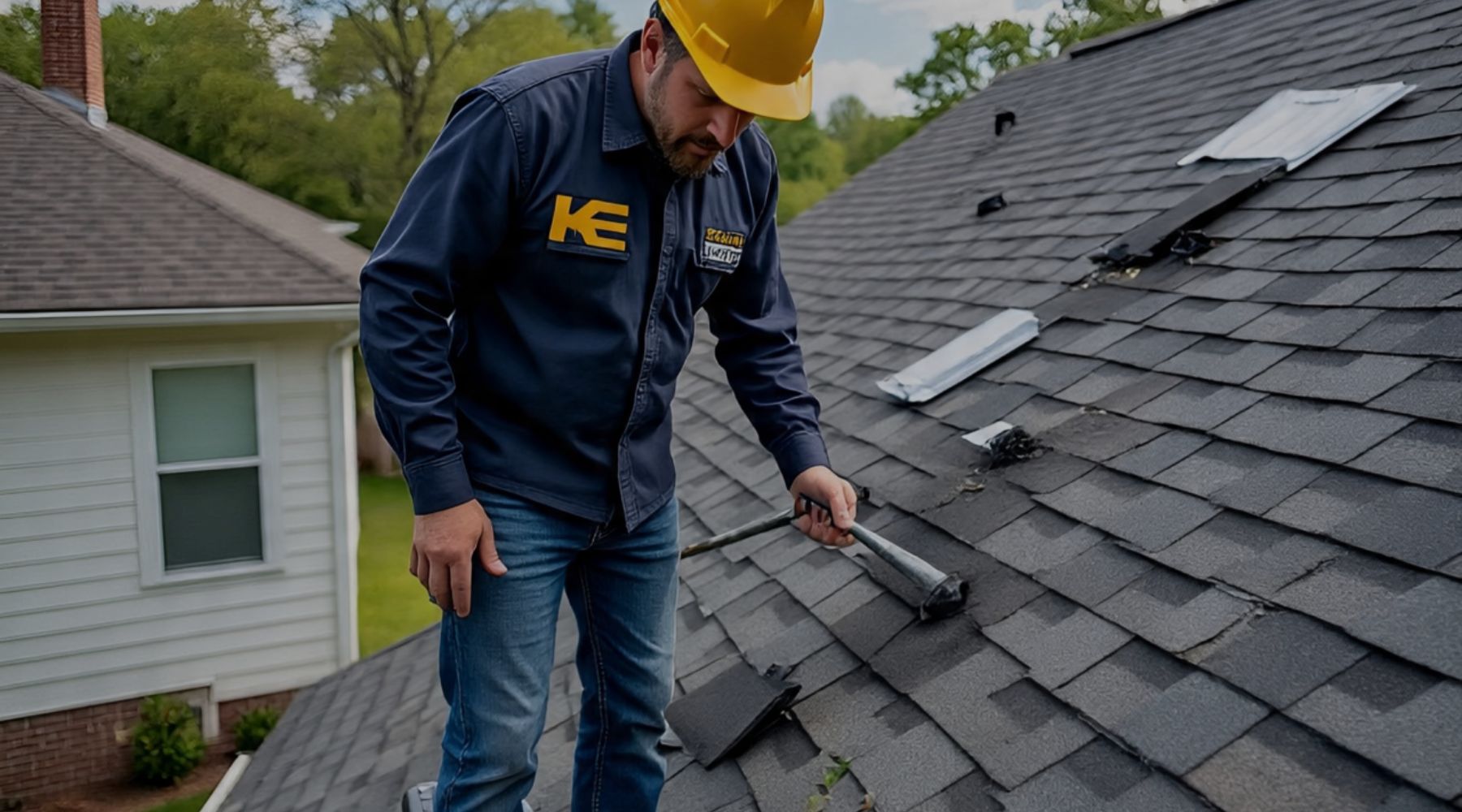 roofing contractor franklin park oh Professional roofing contractor in Franklin Park OH repairing a residential roof
