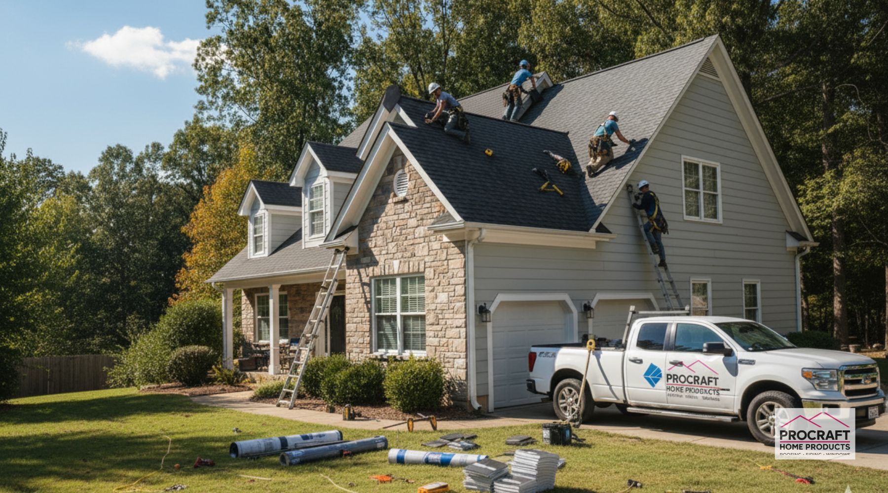 Pro Craft Home Products in Luna Pier MI Pro Craft Home Products providing roofing and exterior services in Luna Pier MI.