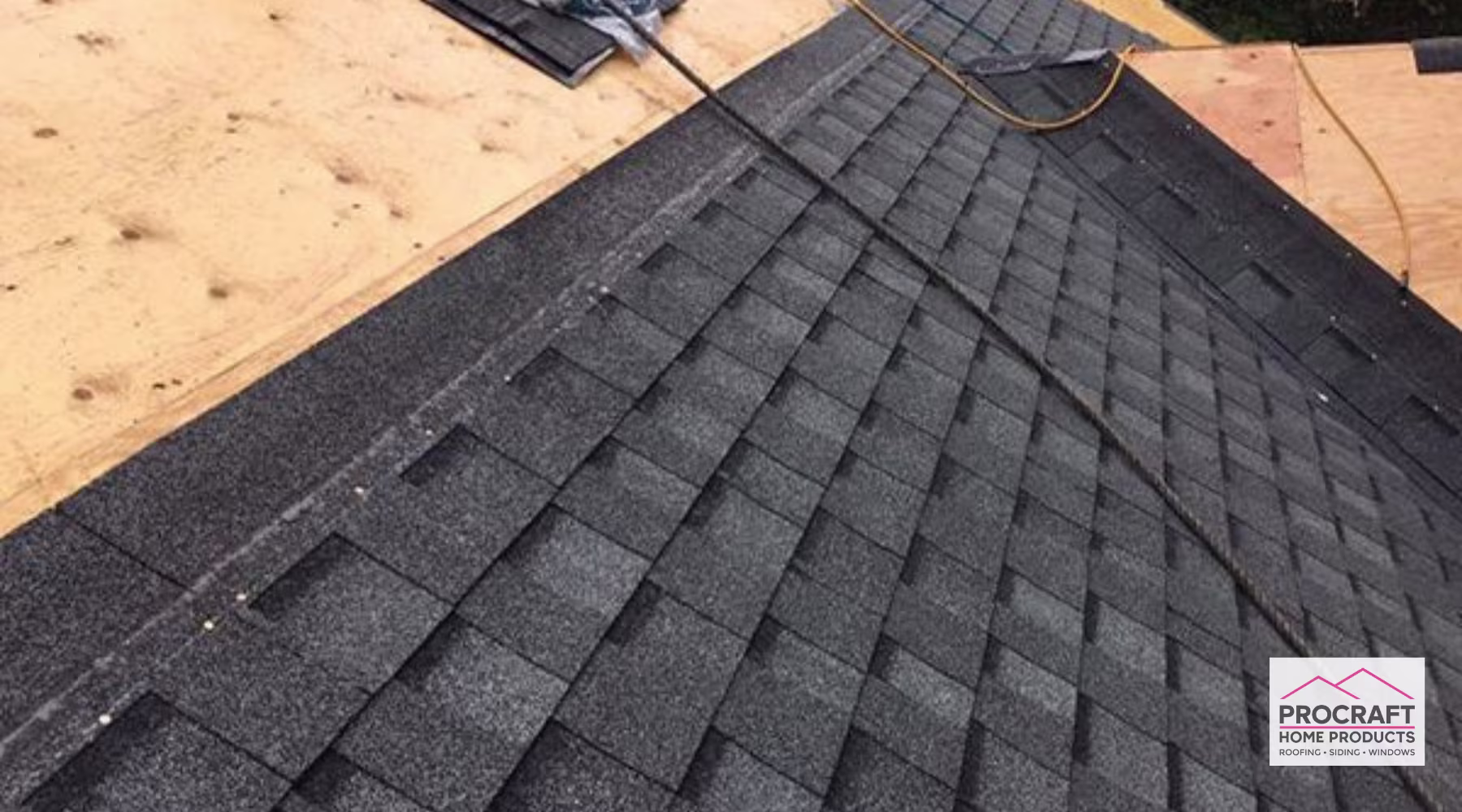 Asphalt shingle roofing installation for residential roof replacement